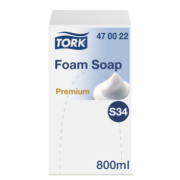 Tork Premium Schaumseife, S34 1 Karton = 6 Flaschen à 800 ml, pink, parfümiert - Bild-Darstellung des Produktes 1