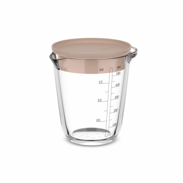 Mepal Chef it Messbecher aus Glas, mit Deckel, 500 ml Deckelfarbe: chalk - Bild-Darstellung des Produktes 1