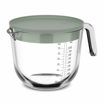 Mepal Chef it Messbecher aus Glas, mit Deckel, 1000 ml Deckelfarbe: nordic sage - Bild-Darstellung des Produktes 1