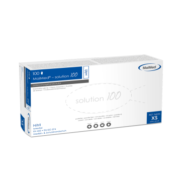 MaiMed® solution 100 magenta Nitrilhandschuhe, puderfrei 1 Box = 100 Stück, Größe XS - Bild-Darstellung des Produktes 1