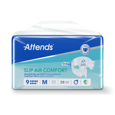 Attends Slip Air Comfort 9 Inkontinenzslips, saugfähig 1 Packung = 28 Stück, Größe M (Umfang 80-110 cm) - Bild-Darstellung des Produktes 1