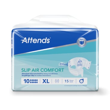 Attends Slip Air Comfort 10 Inkontinenzslips, saugfähig 1 Packung = 15 Stück, Größe XL (Umfang 150-175 cm) - Bild-Darstellung des Produktes 1