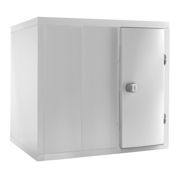 NORDCAP Kühlzelle mit Paneelboden Z 230-170-R, RAL 9006 (Weißaluminium) Aussenabmessungen: 2300 x 1700 x 2110 mm - Bild-Darstellung des Produktes 1