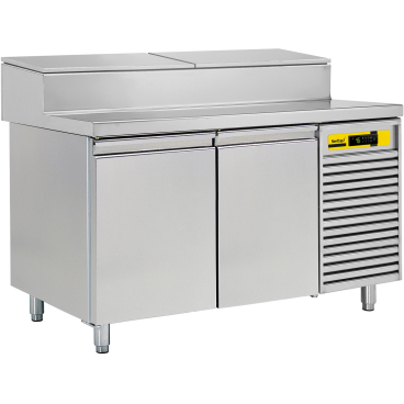 NORDCAP Pizza-Belegstation APKTM 2T, 350 + 70 Liter Aussenabmessungen: 1480 x 800 x 1080 mm - Bild-Darstellung des Produktes 1