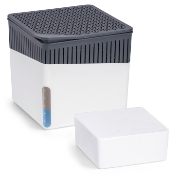 WENKO Raumluftentfeuchter Mod. Cube, 1000 g Farbe: weiß, Fassungsvermögen: 1,6 L - Bild-Darstellung des Produktes 1