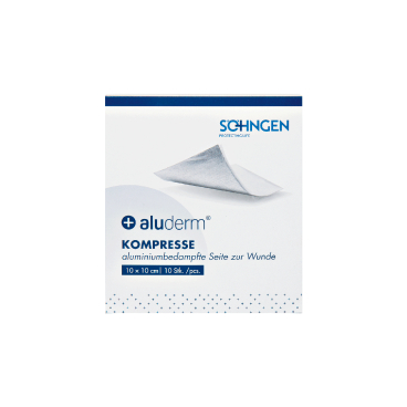 Söhngen aluderm® Kompresse, 10 x 10 cm 1 Packung = 10 Stück - Bild-Darstellung des Produktes 1