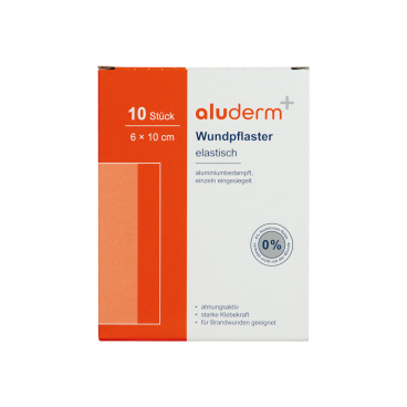 Söhngen aluderm® -aluplast Wundverbandpflaster, 10 x 6 cm 1 Packung = 10 Stück - Bild-Darstellung des Produktes 1