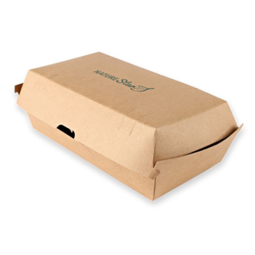 NATURESTAR Sandwich Box CLUB, aus Kraftpapier 1 Packung = 25 Stück, 20,5 x 10,8 x 7,8 cm - Bild-Darstellung des Produktes 1