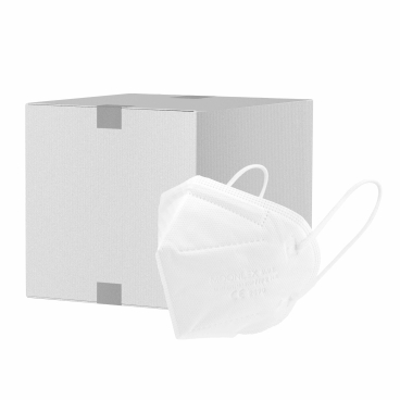 Moonlex FFP2 NR Atemschutzmaske, 5-lagig, einzeln verpackt 1 Karton = 108 Packungen à 10 Masken, Farbe weiß - Bild-Darstellung des Produktes 1
