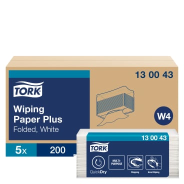 Tork Advanced Wischtuch 420, Einzeltücher, W4 1 Packung = 5 Beutel x 200 Tücher = 1.000 Tücher - Bild-Darstellung des Produktes 1