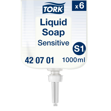 Tork Flüssigseife S1, S11 kompatibel extra mild, duftstofffrei 6 Flakons à 1000 ml - Bild-Darstellung des Produktes 1