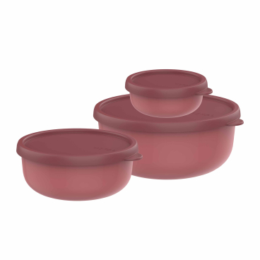 Mepal Lumina 2.0 Vorratsdosen-Set, 3-teilig Farbe: vivid mauve - Bild-Darstellung des Produktes 1