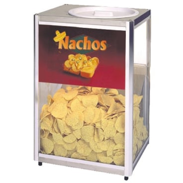 Produktbild von Nacho-Chip-Wärmer 35 L – Edelstahl, 300 W, 220 V, Mit Beleuchtung, 55 °C, Für Kiosk, Kino, Catering