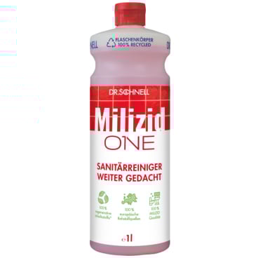 Dr. Schnell MILIZID ONE Premium-Sanitärreiniger und Kalklöser 1 Liter - Flasche - Bild-Darstellung des Produktes 1