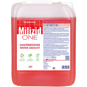 Dr. Schnell MILIZID ONE Premium-Sanitärreiniger und Kalklöser 10 Liter - Kanister - Bild-Darstellung des Produktes 1