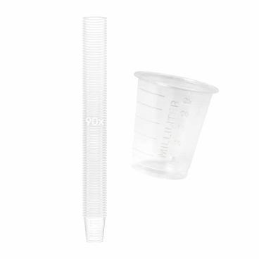 MED-COMFORT BASIC Einweg-Medizinbecher, 30 ml 1 Packung = 90 Stück, Farbe: transparent - Bild-Darstellung des Produktes 1