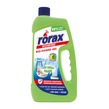 rorax Rohrfrei Bio-Power-Gel, Konzentrat 1 Liter - Flasche - Bild-Darstellung des Produktes 1