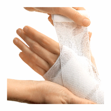 Mollelast® Fixierbinde, elastisch, weiß, steril 1 Packung = 20 Stück, einzeln eingesiegelt, Maße: 12 cm x 4 m - Bild-Darstellung des Produktes 1