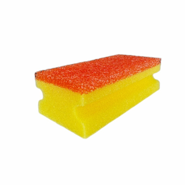 Arcora LONGLIFE SPONGE Reinigungsschwamm, langlebig 1 Stück, Farbe: gelb-orange - Bild-Darstellung des Produktes 1