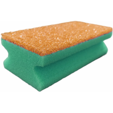 Arcora LONGLIFE SPONGE Reinigungsschwamm, langlebig 1 Karton = 100 Stück, Farbe: grün-orange - Bild-Darstellung des Produktes 1