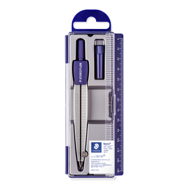 Staedtler Zirkel Noris® 550, 1 Gelenk, 12,42 cm 1 Stück, mit Klappdeckeletui - Bild-Darstellung des Produktes 1