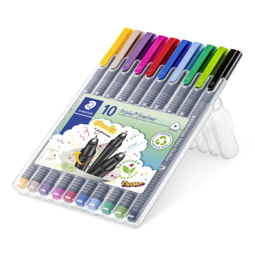 Staedtler Fineliner triplus® Fineliner 334, 0,3 mm 1 Etui = 10 Stück, aufstellbar - Bild-Darstellung des Produktes 1