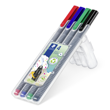 Staedtler Fineliner triplus® Fineliner 334, 0,3 mm 1 Etui = 4 Stück, aufstellbar - Bild-Darstellung des Produktes 1