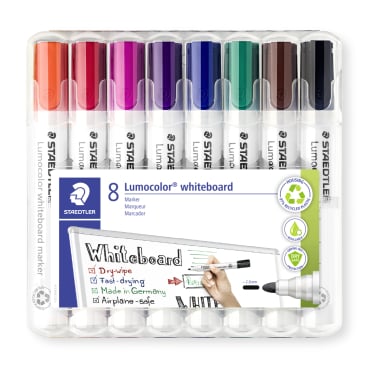 Staedtler Whiteboardmarker Lumocolor® 351, 2,0 mm 1 Etui = 8 Stück, aufstellbar - Bild-Darstellung des Produktes 1
