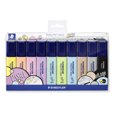 Staedtler Textmarker Textsurfer® classic 364 C, Pastell & Vintage 1 Etui = 10 Stück - Bild-Darstellung des Produktes 1