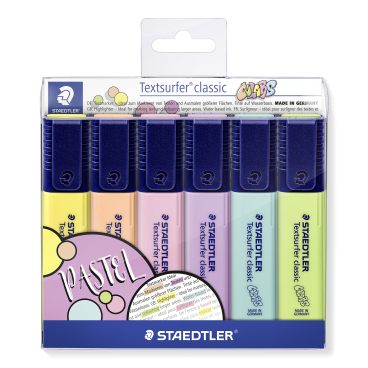 Staedtler Textmarker Textsurfer® classic 364 C, Pastel 1 Etui = 6 Stück - Bild-Darstellung des Produktes 1