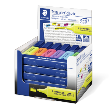 Staedtler Textmarker Textsurfer® classic 364,  sortierte Farben 1 Etui = 6 Stück - Bild-Darstellung des Produktes 1