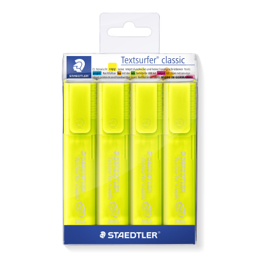 Staedtler Textmarker Textsurfer® classic 364, neon gelb 1 Etui = 4 Stück - Bild-Darstellung des Produktes 1