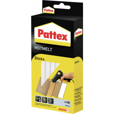 Pattex Heißklebe Patronen, 11 mm Durchmesser 1 Packung = 25 Sticks - 500 g - Bild-Darstellung des Produktes 1