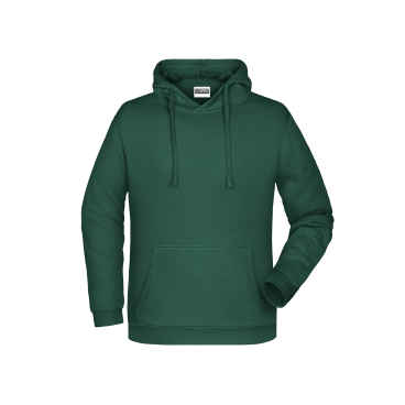 Kübler Herren Basic Hoody JN796 – Kapuzenpullover, 80% Baumwolle/20% Polyester, dunkelgrün, klassischer Schnitt Farbe: dark-green, Größe: XL - Bild-Darstellung des Produktes 1