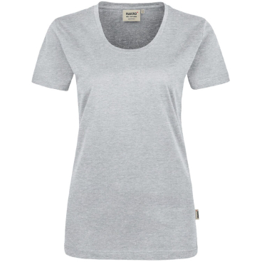 Hakro Women-T-Shirt Classic 127 – Damen T-Shirt, 100% Baumwolle Single-Jersey 160 g/m², Grau, Gr. M M - Bild-Darstellung des Produktes 1