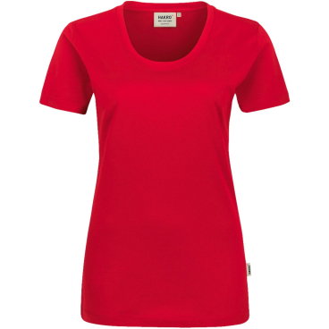 Hakro Women-T-Shirt „Classic" 127 – Damen-T-Shirt, 100% Baumwolle, Single-Jersey 160 g/m², Rot Farbe: rot, Größe: XL - Bild-Darstellung des Produktes 1