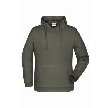 atlas Herren Basic Hoody JN796 – Kapuzenpullover, 80% Baumwolle/20% Polyester, grau L - Bild-Darstellung des Produktes 1