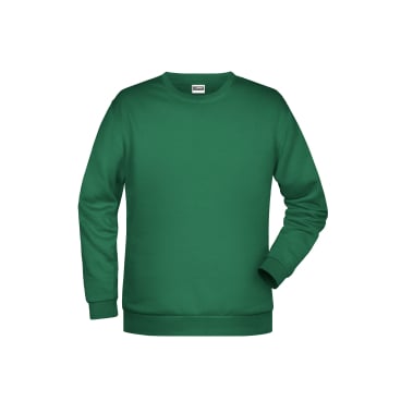 atlas Herren Basic Sweatshirt JN974 – Raglan-Schnitt, 280 g/m², Irish Green, Größe XXL XXL - Bild-Darstellung des Produktes 1