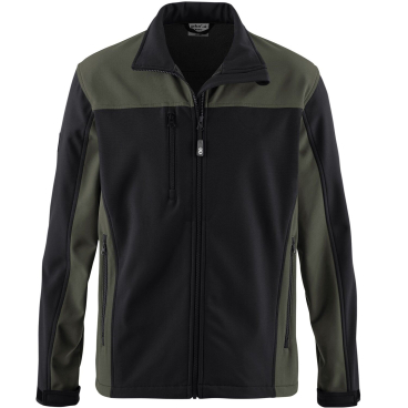 PKA Softshelljacke BASIC für Herren - Wetterfest und Bequem Farbe: oliv/schwarz, Größe: S - Bild-Darstellung des Produktes 1