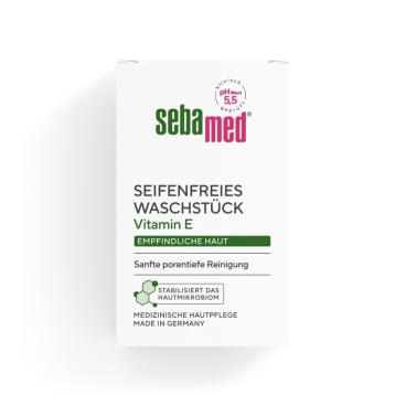 sebamed® Seifenfreies Waschstück, 3in1 100 g Waschstück - Bild-Darstellung des Produktes 1
