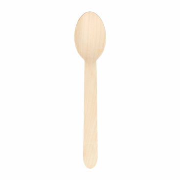 Verive Holzlöffel Einwegbesteck, gewachst, 16 cm 1 Packung = 100 Stück - Bild-Darstellung des Produktes 1