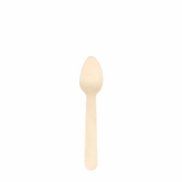 Verive Teelöffel Einwegbesteck, Holz, gewachst, 11 cm 1 Packung = 100 Stück - Bild-Darstellung des Produktes 1
