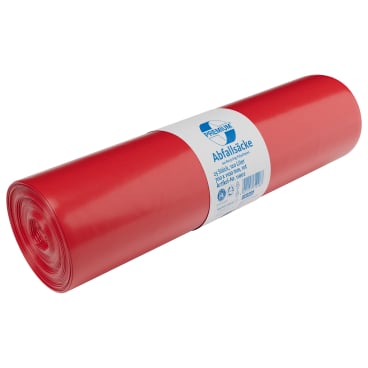 DEISS PREMIUM Abfallsack 120 Liter rot, ca. 1770 g/ Rolle, T100 1 Rolle = 25 Säcke - Bild-Darstellung des Produktes 1