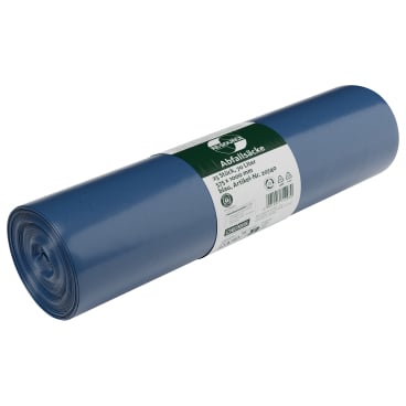 DEISS LDPE Abfallsäcke 70 Liter blau, Typ 60 1 Karton = 10 Rollen à 25 Stück = 250 Stück - Bild-Darstellung des Produktes 1