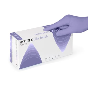 HYPOTEX Latex Handschuhe, Lila Touch 100 Stück, Größe: XS - Bild-Darstellung des Produktes 1