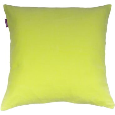 farbenfreunde Nicky Kissenhülle quadratisch, 80% Baumwolle/20% Polyester, Öko-Tex-Standard, Reißverschluss, Made in Germany summer lime - Bild-Darstellung des Produktes 1