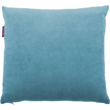 farbenfreunde Nicky Kissenhülle quadratisch 40x40 cm, blau – samtweich, 80% Baumwolle/20% Polyester, Öko-Tex 40x40 cm - Bild-Darstellung des Produktes 1