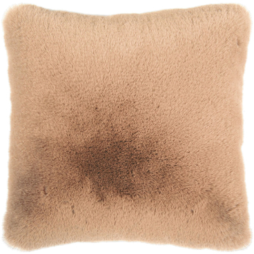 pad EVITA Kissenhülle Kunstfell-Optik 45 x 45 cm, 100% Polyester, natur/beige, mit Reißverschluss 45 x 45 cm - Bild-Darstellung des Produktes 1
