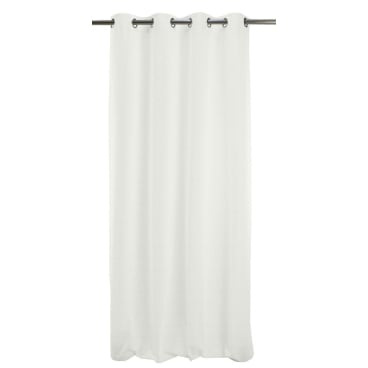 APELT Basic Arizona Ösen-Vorhang, 135x245 cm, Uni Weiß (Polyester/Leinen) 135x245 cm - Bild-Darstellung des Produktes 1