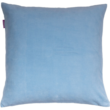 farbenfreunde Nicky Interior Kissenhülle quadratisch 40x40 cm - Nicky-Stoff, 80% Baumwolle/20% Polyester, Öko-Tex, Made in Germany, blau 40x40 cm - Bild-Darstellung des Produktes 1